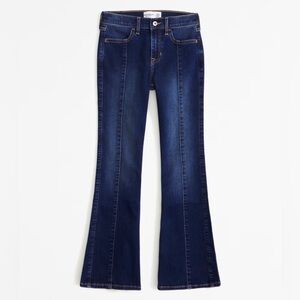 Abercrombie Kids Dark Blue high rise Flare Jeans size 9/10 Long